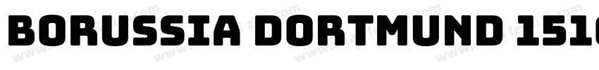 Borussia Dortmund 1516 Regular字体转换
